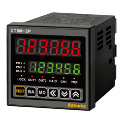 CT6M-2P2 72X72 24VAC/DC Çift Setli Dokunmatik Sayıcı